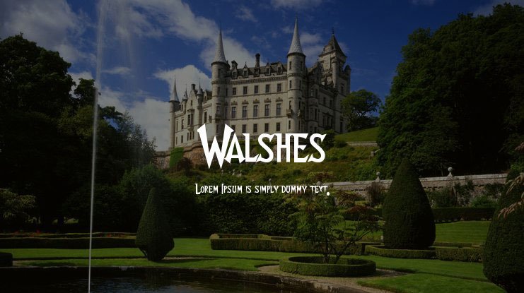 Walshes Font