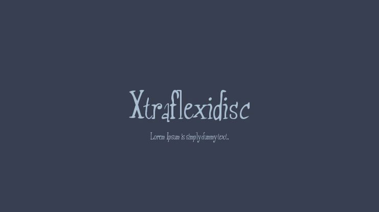 Xtraflexidisc Font Download