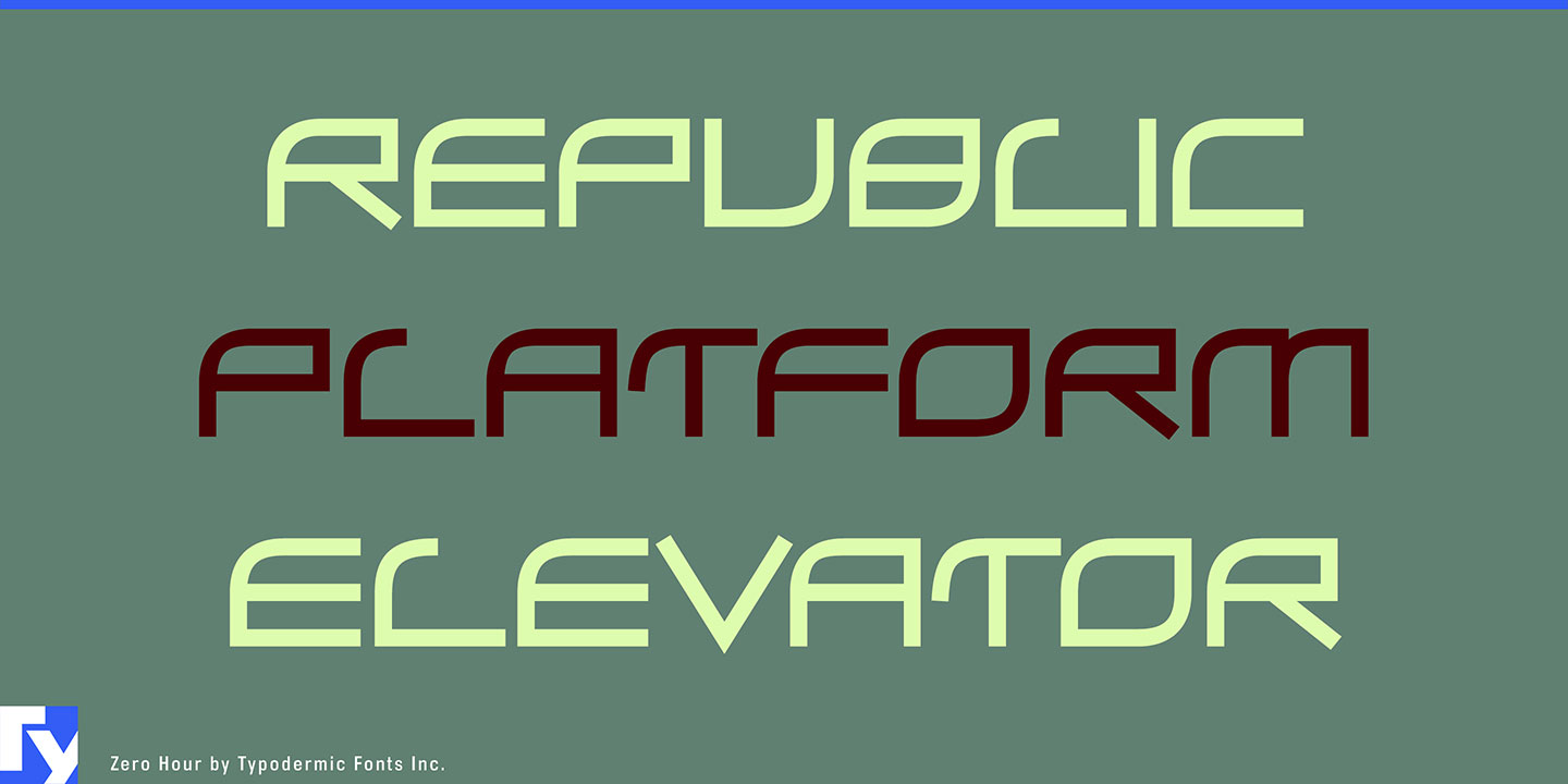 Zero Hour Font Download