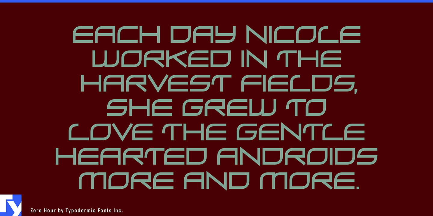 Zero Hour Font Free Download