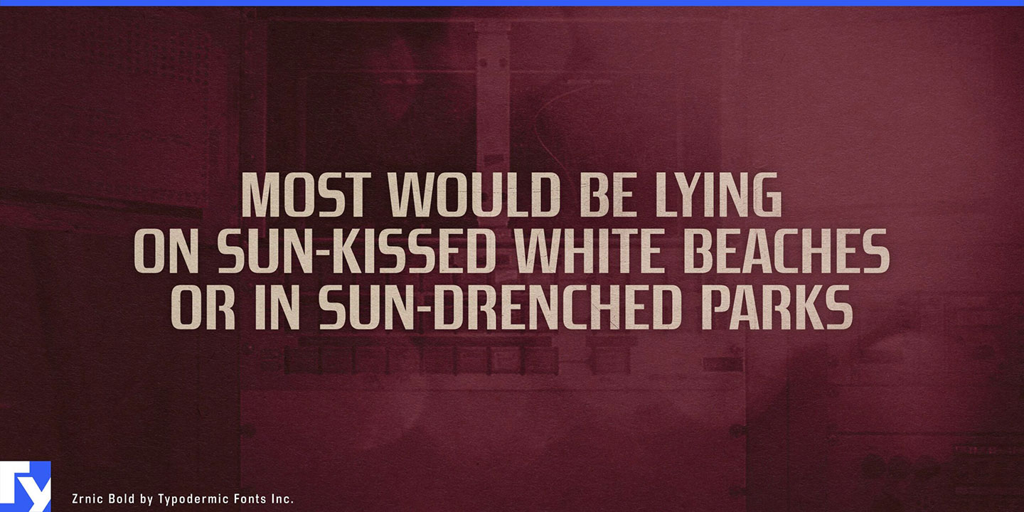 Zrnic Font Free Download